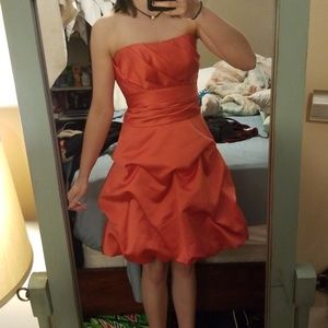 NWT Coral Short Bridesmaid's Dress with Shoes